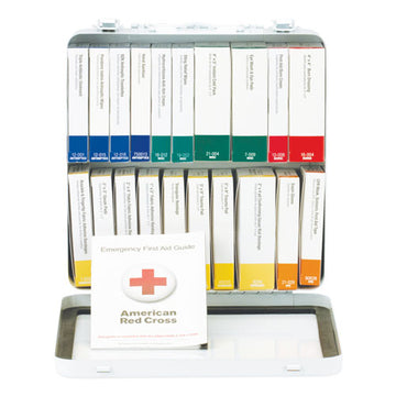 First Aid Only™ Unitized Ansi Class A Weatherproof First Aid Kit For 50 People, 24 Pieces, Metal Case freeshipping - TVN Wholesale
